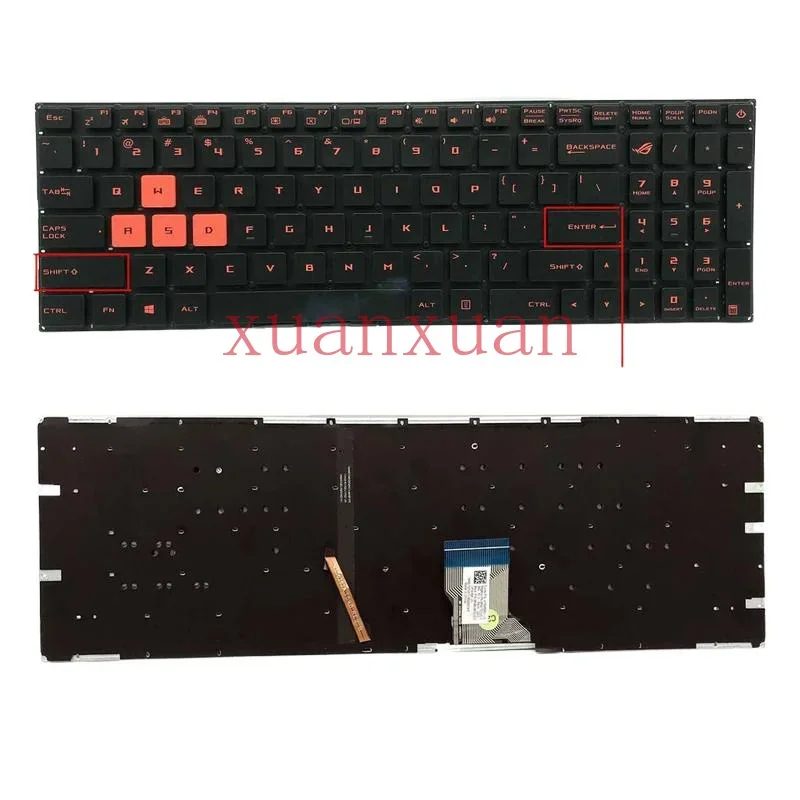 Клавиатура с подсветкой для Asus ROG gl502vm gl502vt gl502vy gl502vs gl702vm s7vm