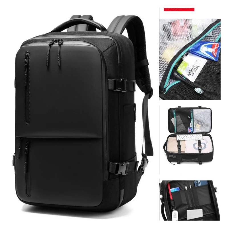 Men's Anti-theft Business Travel Backpack Waterproof Notebook Pack Large-capacity Multifunction School Bag for Male Female Women