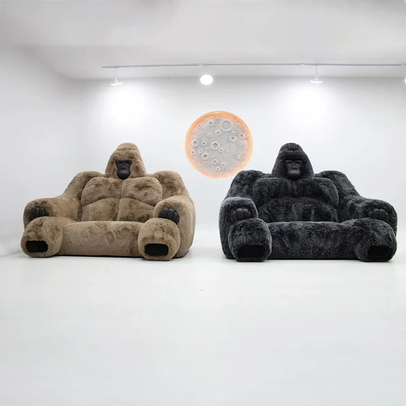 Living Room Sofa Furniture Gorilla King Kong Creative Leather Home Design Monster Bed