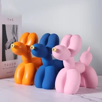new creative balloon dog figurines for interior home ornament nordic modern resin animal sculpture statue living room decoration