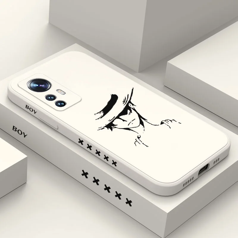 

Straw Hat Boy Phone Case For Xiaomi Mi 13 12 12X 12T 12S 11 11T Ultra 10 10T 9 9T 9SE 8 Pro Lite Liquid Silicone Cover