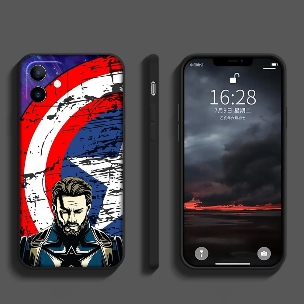 SK36 Captain America Marvel Phone Soft Case for Xiaomi Redmi A3X A3 13C 13 Note 12 Pro Pro+