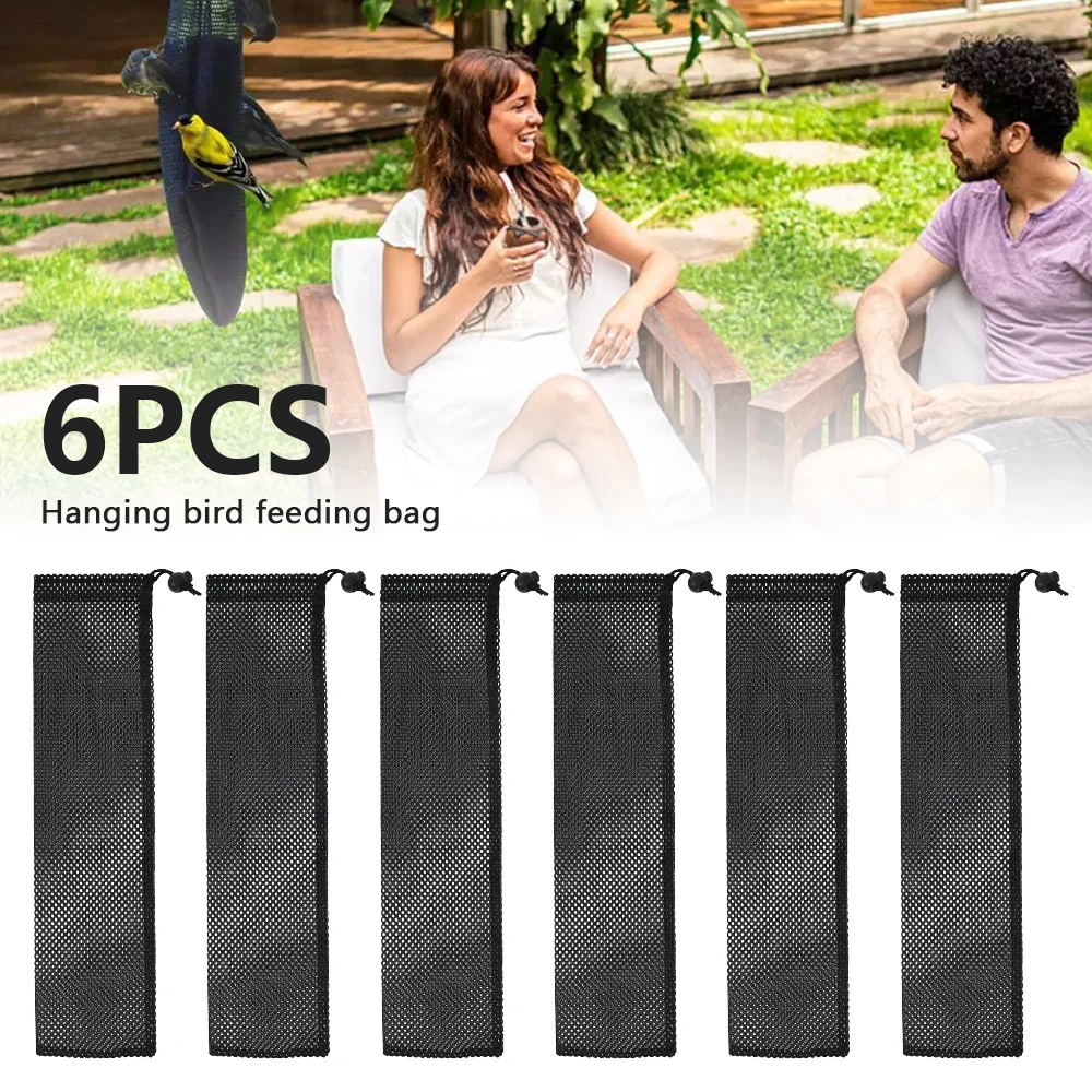 S Reusable Mesh Bag Bird Feeder 15.7"x 3.9" Garden Yard Outd