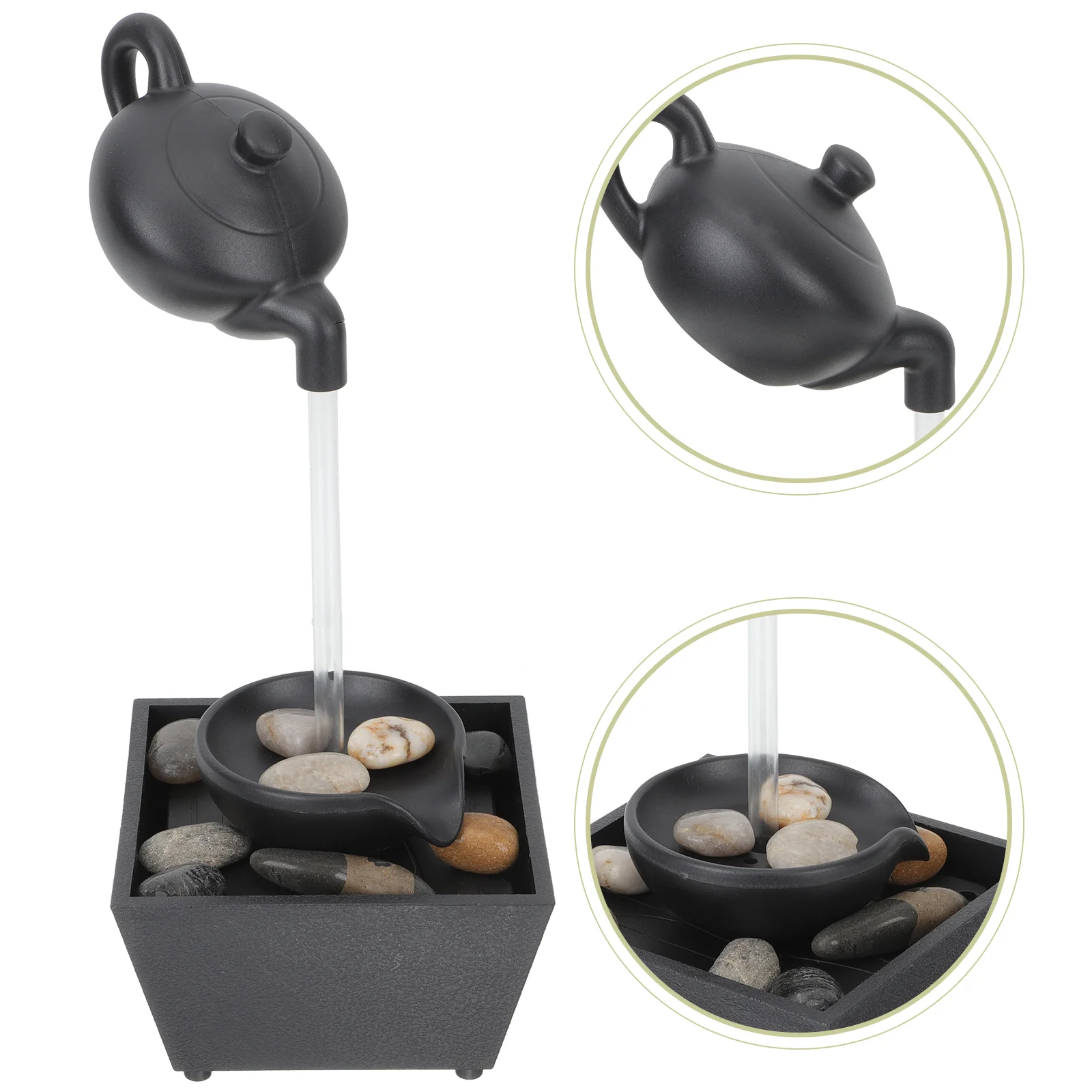 

Fountain Tabletop Water Ornament Desk Electric Indoor Running Desktop Furnishing Household Tumbling Decoration Homerocks Zen