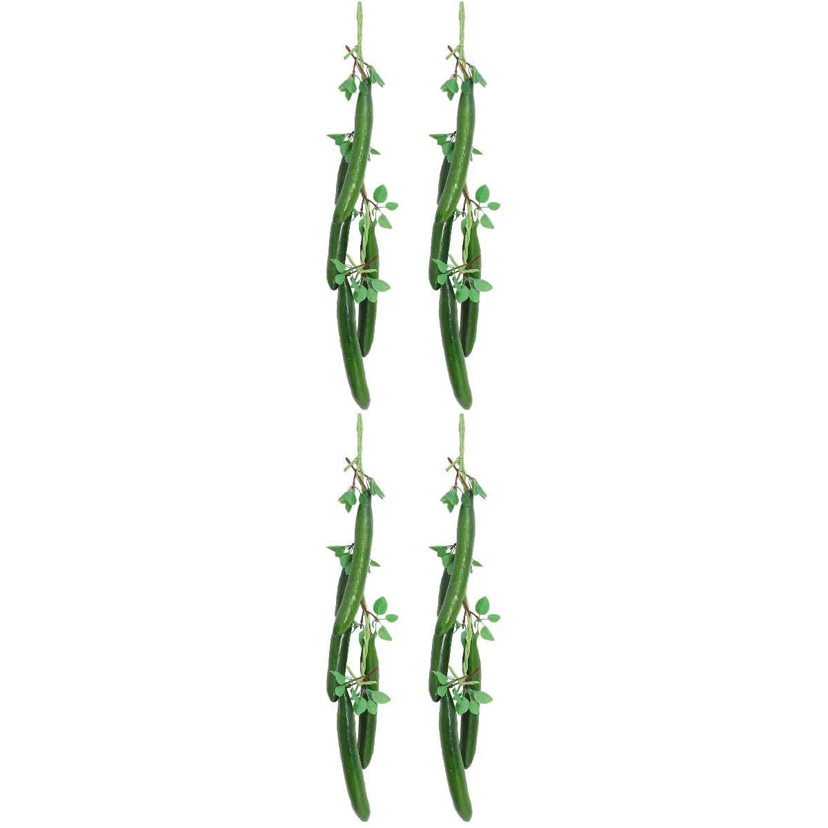 

4 Pcs Cucumber Decoration Bar Hanging Ornament Restaurant Hanging Crafts (Green)