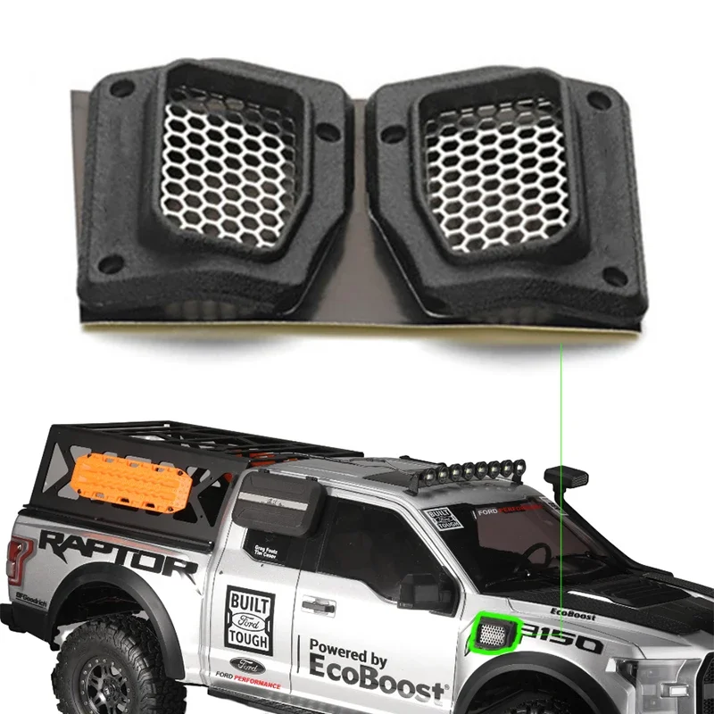 1 пара имитационных радиаторов крыльев для радиоуправляемого гусеничного Ford Raptor