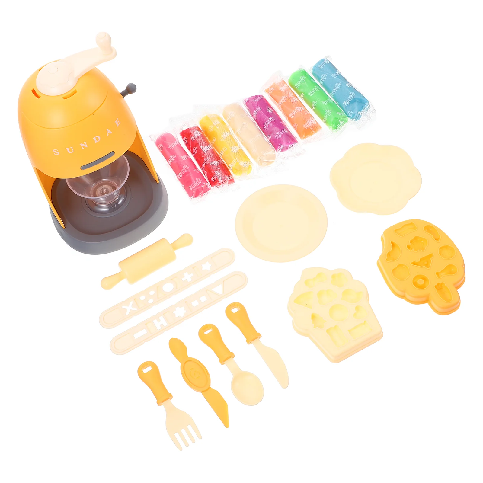 

1 set of Plastic Ice Cream Machine Kit Simulation Ice Cream Machine Kitchen Toys