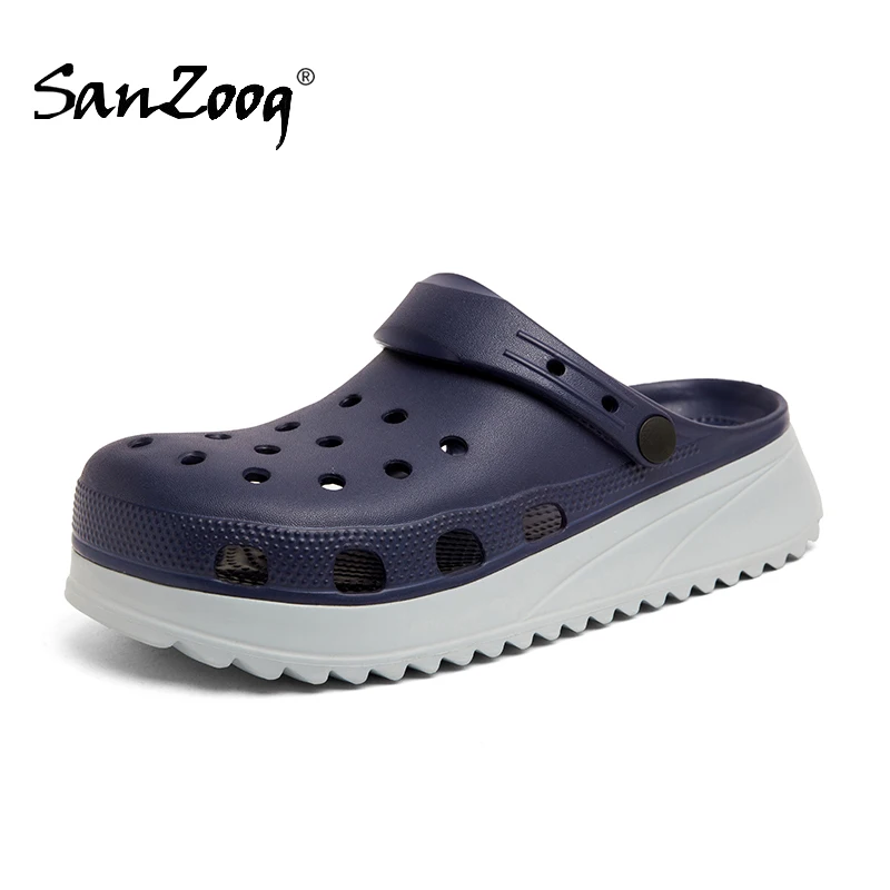 

Men Clogs Garden Shoes Summer Beach Sandals Clog Rubber Sandals Zuecos Hombre Sandalias Playa Cholas Outdoor