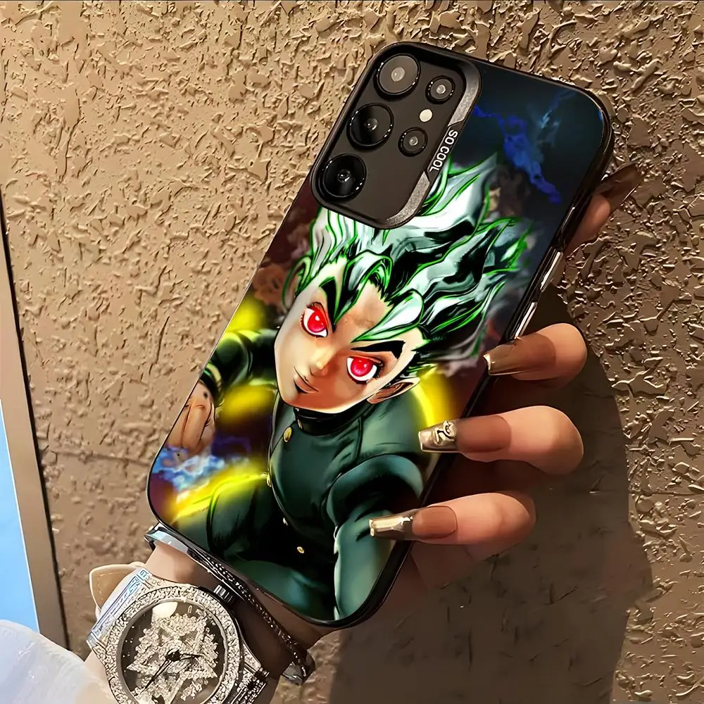 Фото Чехол JOJO Koichi Hirose для Samsung Galaxy S26 S25 S24 S23 S22 S21 S20 Note20 Plus Ultra, красочный серебристый чехол №3