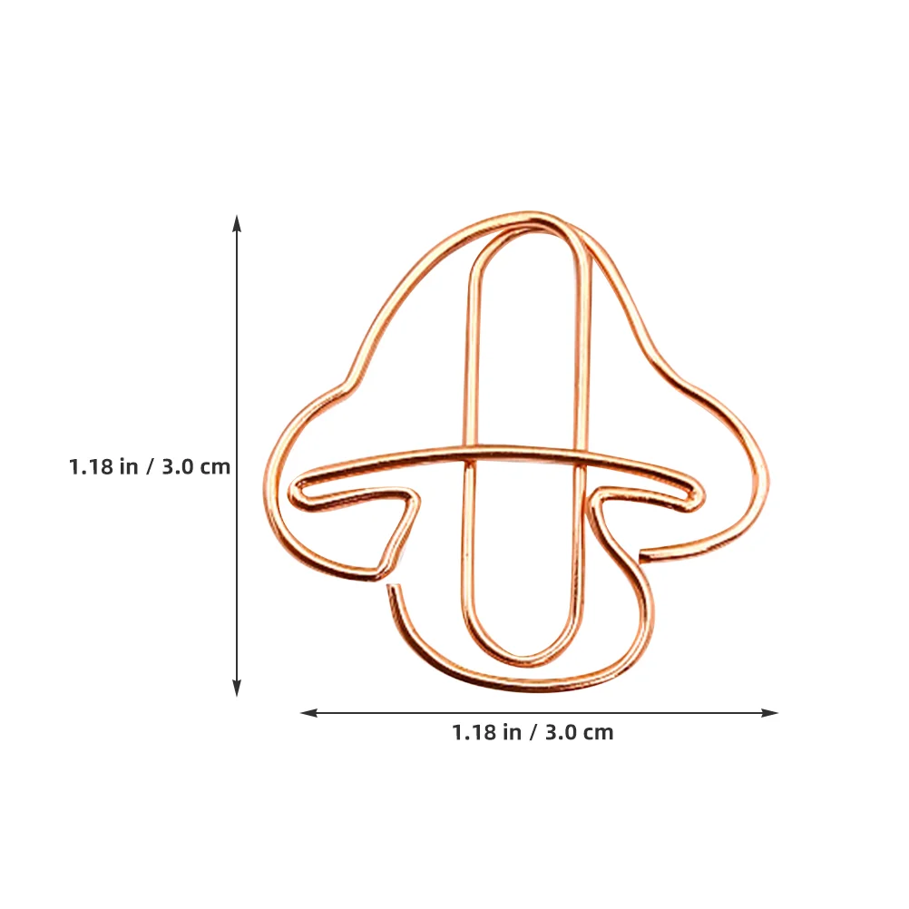20 шт. скрепки в виде гриба очаровательные изысканные для фиксации купюр офисные