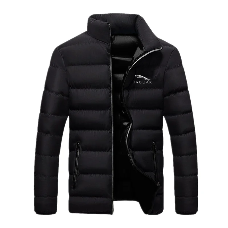 

2022 Autumn And Winter New Men's Jaguar Logo Printing Down Jacket Brand Men's Sports And Leisure Fashion Men's Zipper Hooded Top