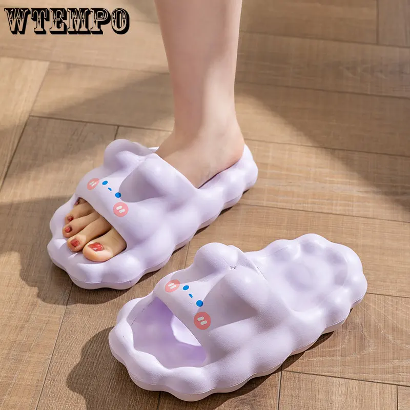 

WTEMPO Cute slippers women's summer bathroom home non-slip EVA thick-soled slippers for outer wear Wholesale Dropshipping