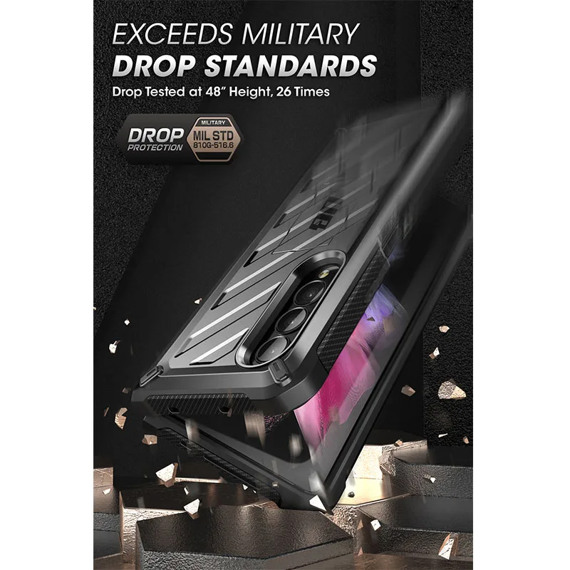 SUPCASE для Samsung Galaxy Z Fold 3 чехол телефона (2021) UB прочный зажим ремня ударопрочный