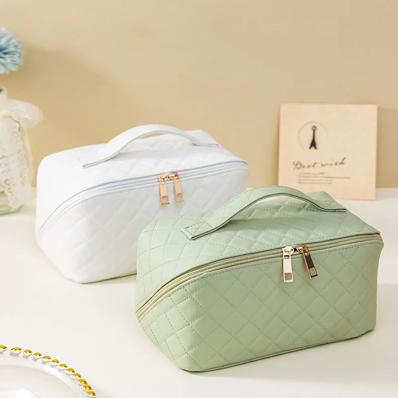 

Large-Capacity Travel Cosmetic Bag Portable PU Makeup Pouch Women Waterproof Washbag Multifunctional Toiletry Kit Make Up Bags