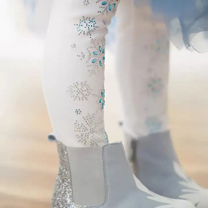 Disney Frozen Princess Aisha girl plus velvet thick cotton pants winter, spring and autumn outer wear leggings