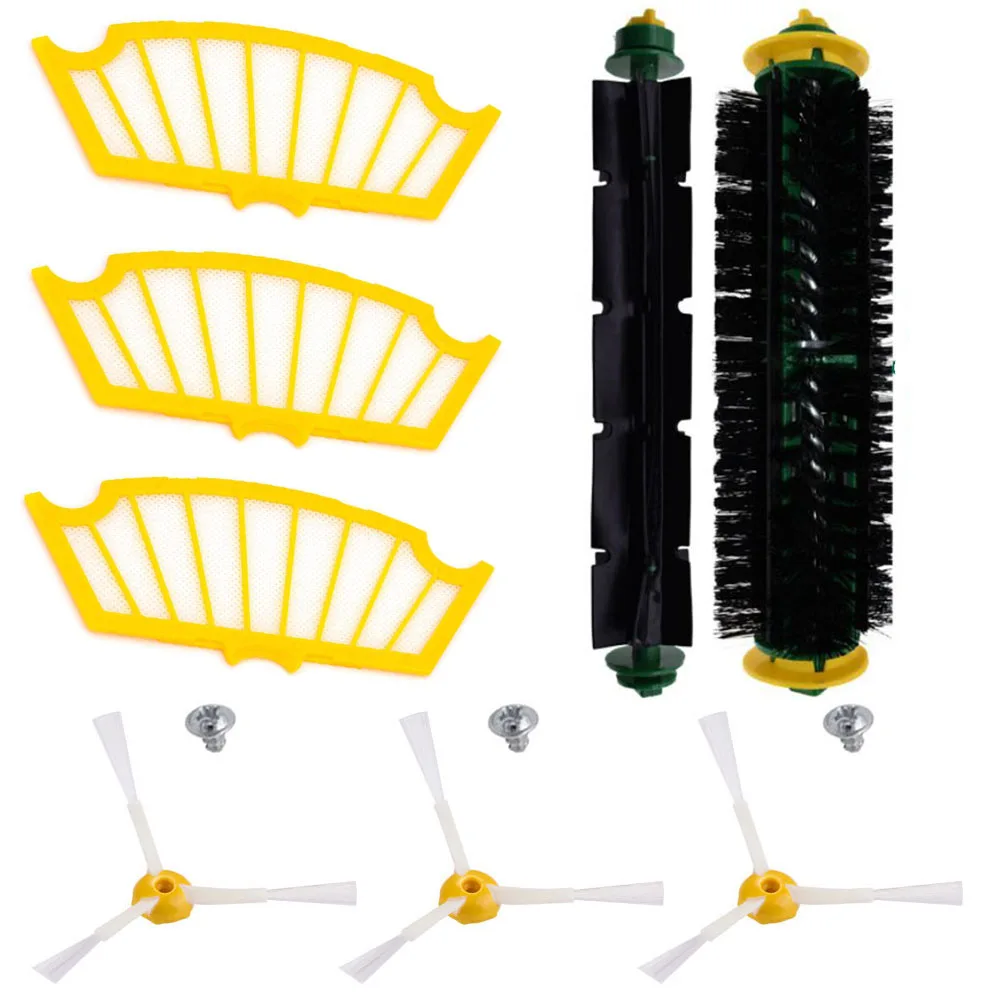 

Compatible with iRobot Roomba 500 Series 555 560 561 562 563 570 581 Vacuum Cleaner Hepa Filter Main Side Brush Accessories Part