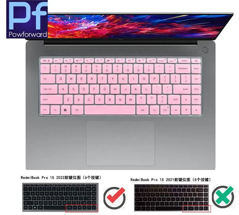 Чехол из ТПУ для клавиатуры ноутбука XiaoMi Mi RedmiBook Pro 16 15 i5 i7 2022 2021 6 дюймов RedMi book |