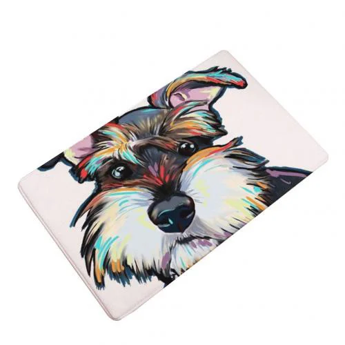 

Anti Bath Doormat Soft Mat Bedroom Entrance Slip Carpet Art Rug Memory Foam Cartoon Dog Area Rugs Mat bedside Bath Mats