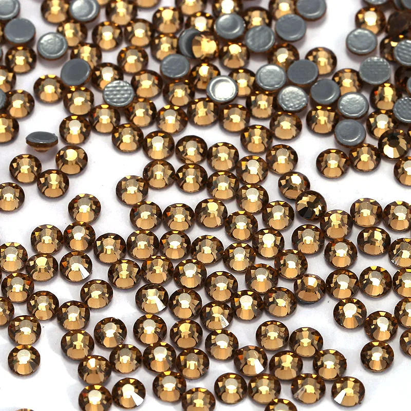 

Glitter Nail Art Clear Glass Rhinestones Hot Fix Flat Back Rhinestones Crystals For Nail Art Wedding Dresses
