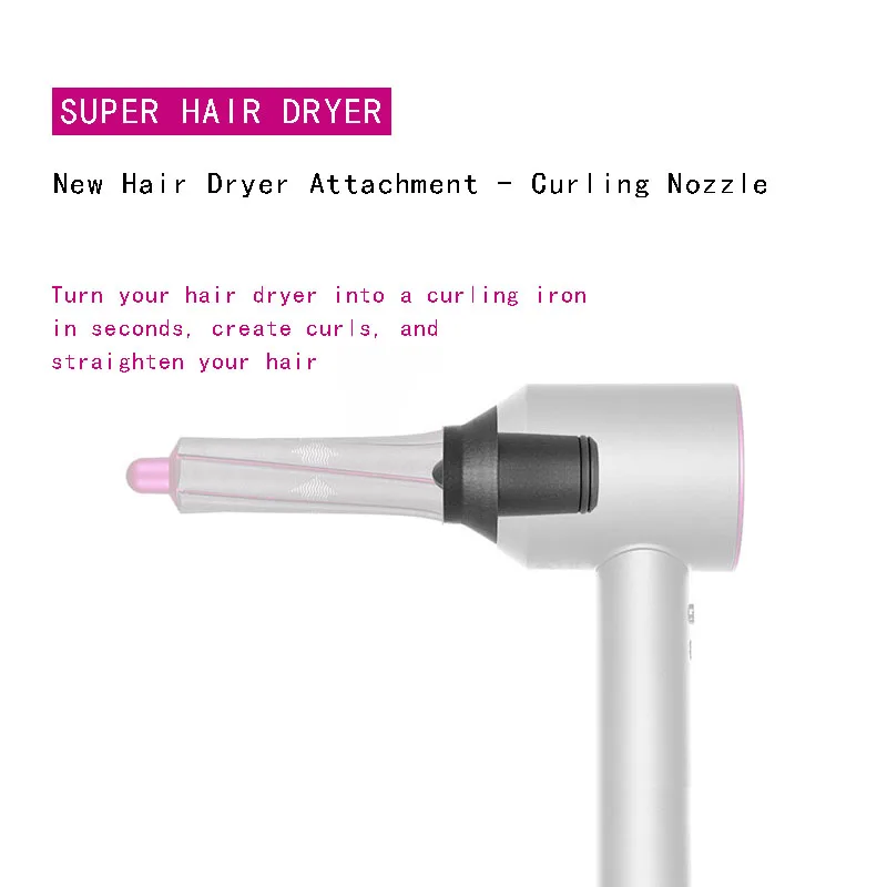 

Professional Hair Dryer Curling Attachment Automatic Curling Nozzle Supersonic Hair Dryer Attachments Curling Iron Nozzles