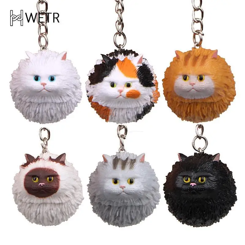 

Cute Fat Cat Pendant Key Rings Chains Bag Charm Keychains Backpack Pendant