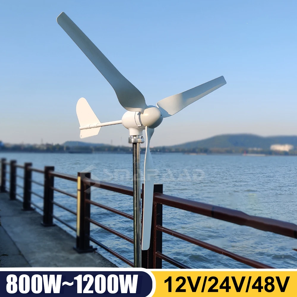 เครื่องกำเนิดไฟฟ้ากังหันลม12V 24V 48V Windmills 800W 1000W เครื่องกำเนิดไฟฟ้ากระแสสลับเครื่องกำเนิดไฟฟ้า ...