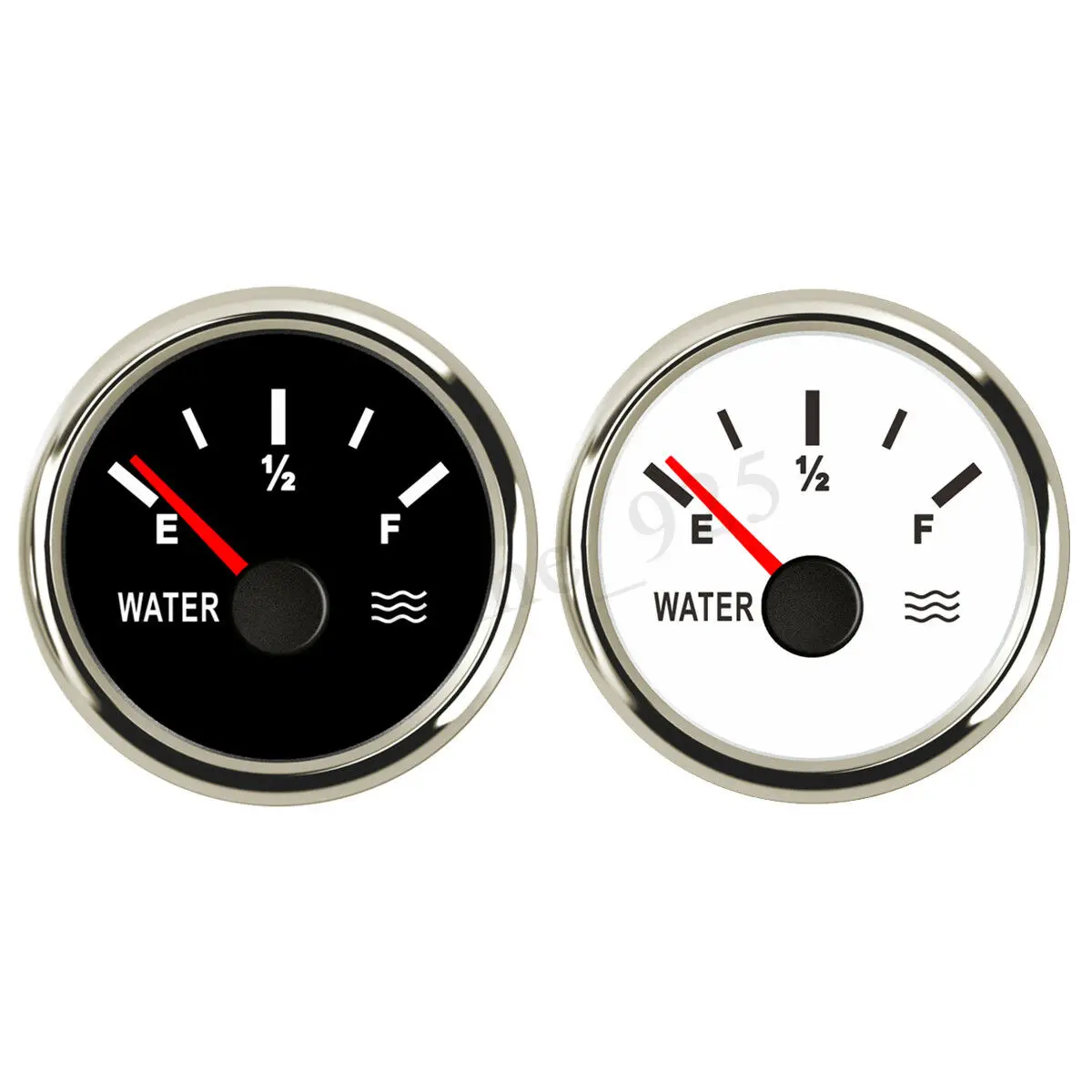 

52mm Black Marine Car Water Level Gauge Boat Water Tank Level Gauge