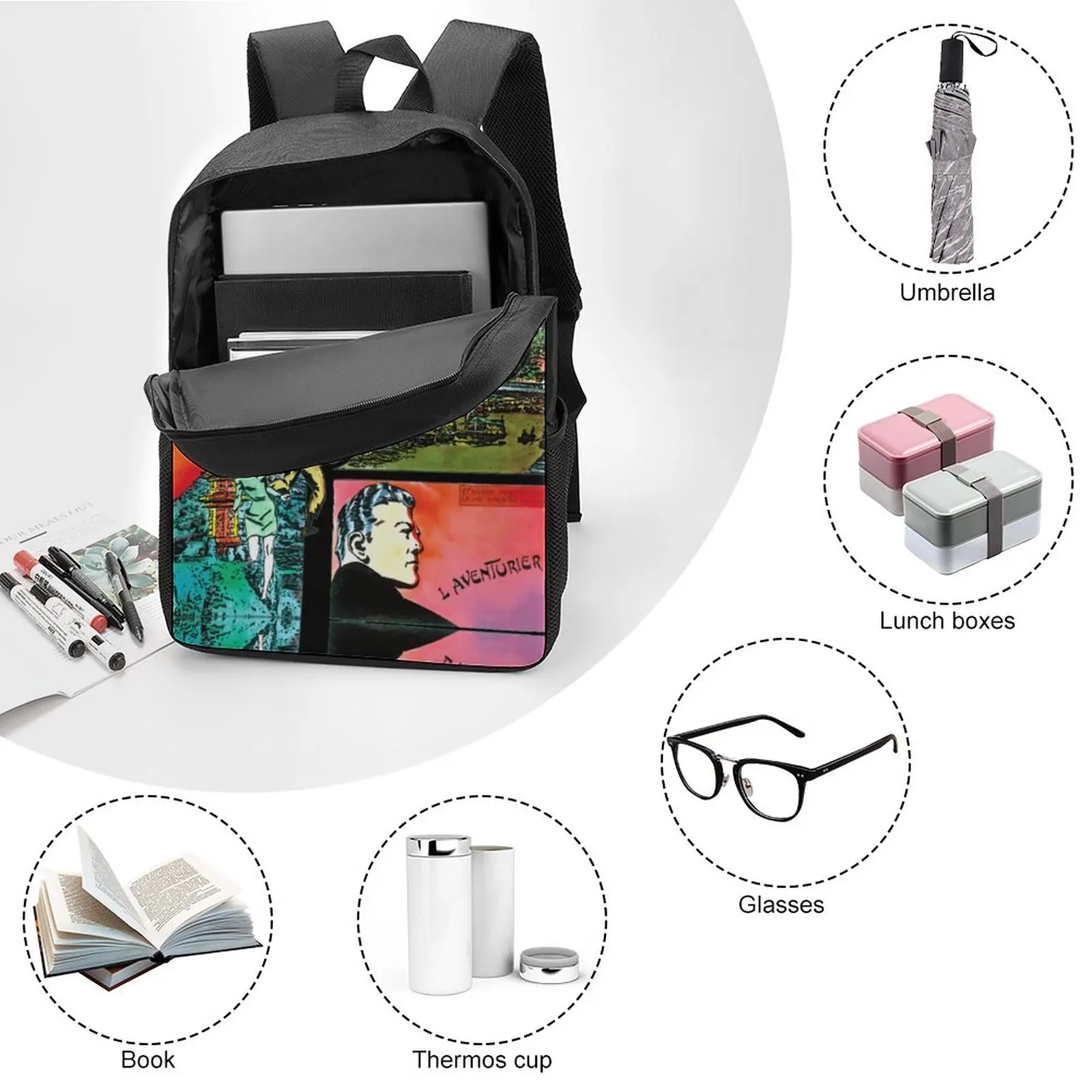 

17 Inch Shoulder Backpack Best Seller Indochine Classic Secure Graphic Cozy Schools Knapsack