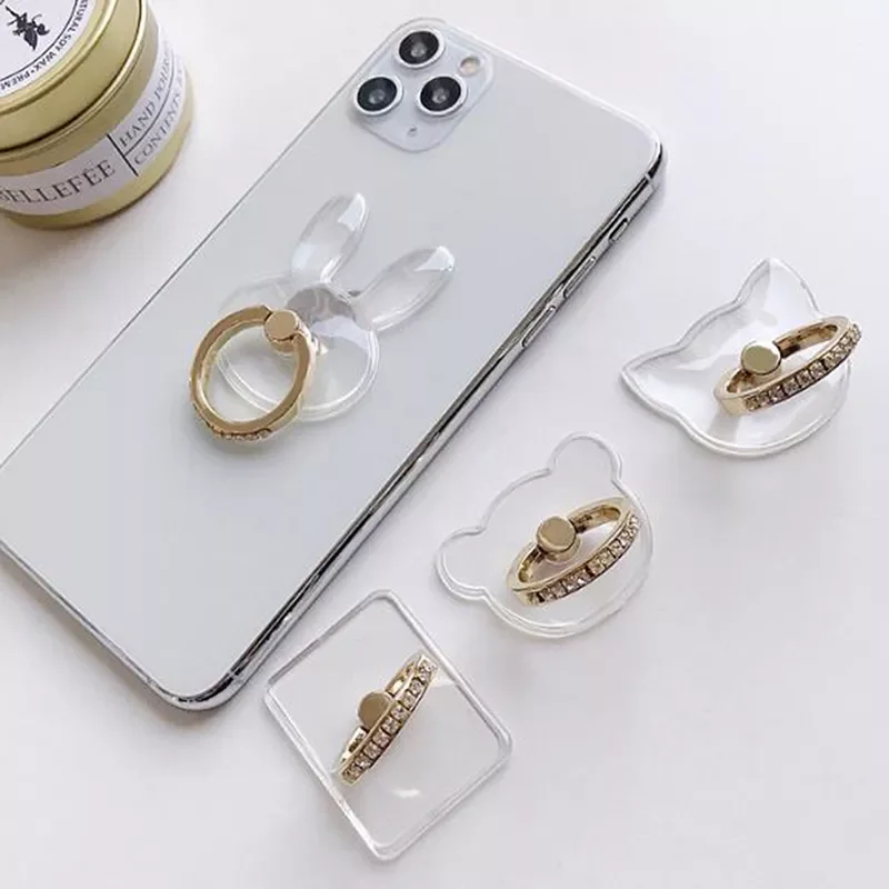 

2022NEW Transparent Mobile Phone Holder Ring Universal Support Finger Ring Holder