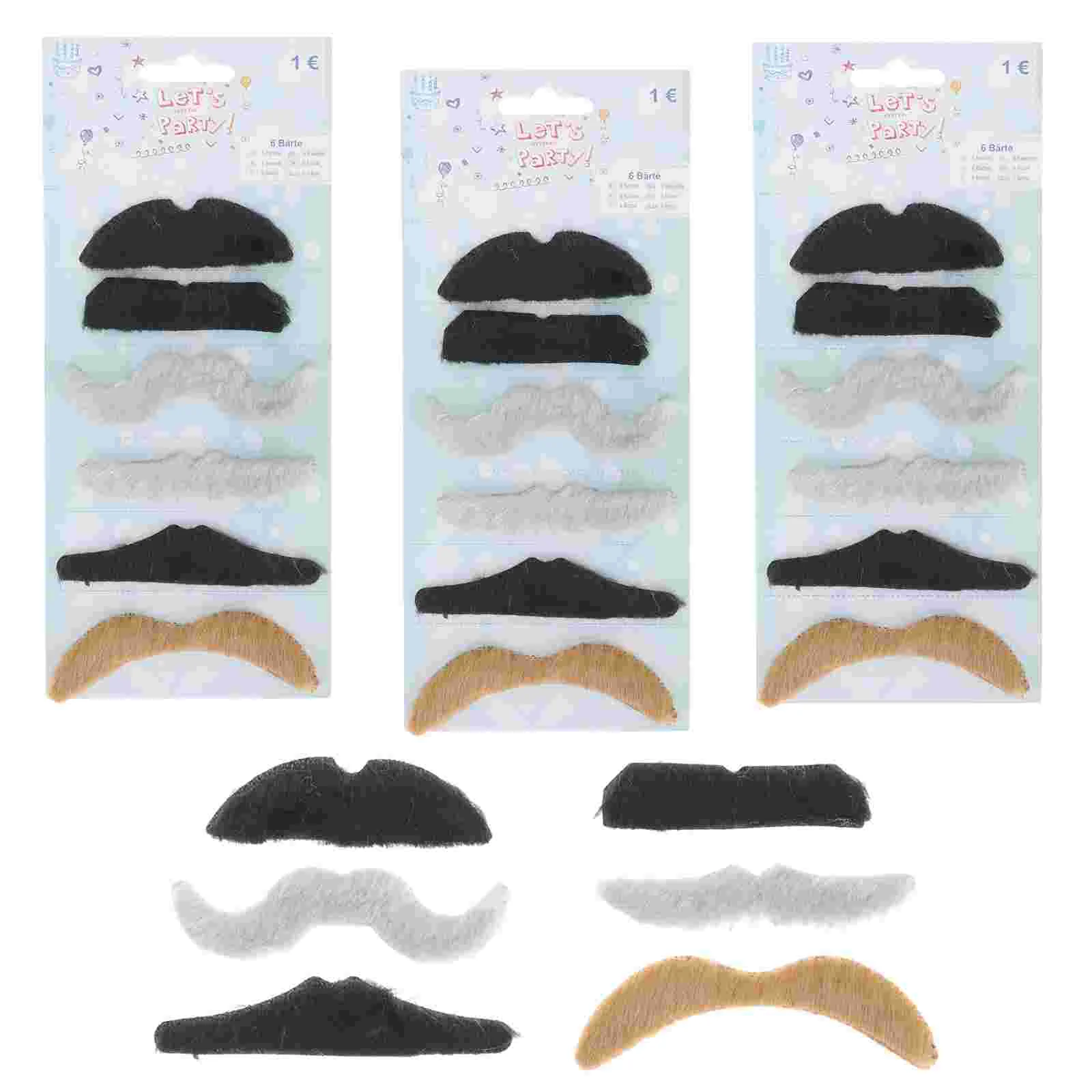 30 шт. комплект для лица мужчин Хэллоуин борода карнавальный реквизит наклейки