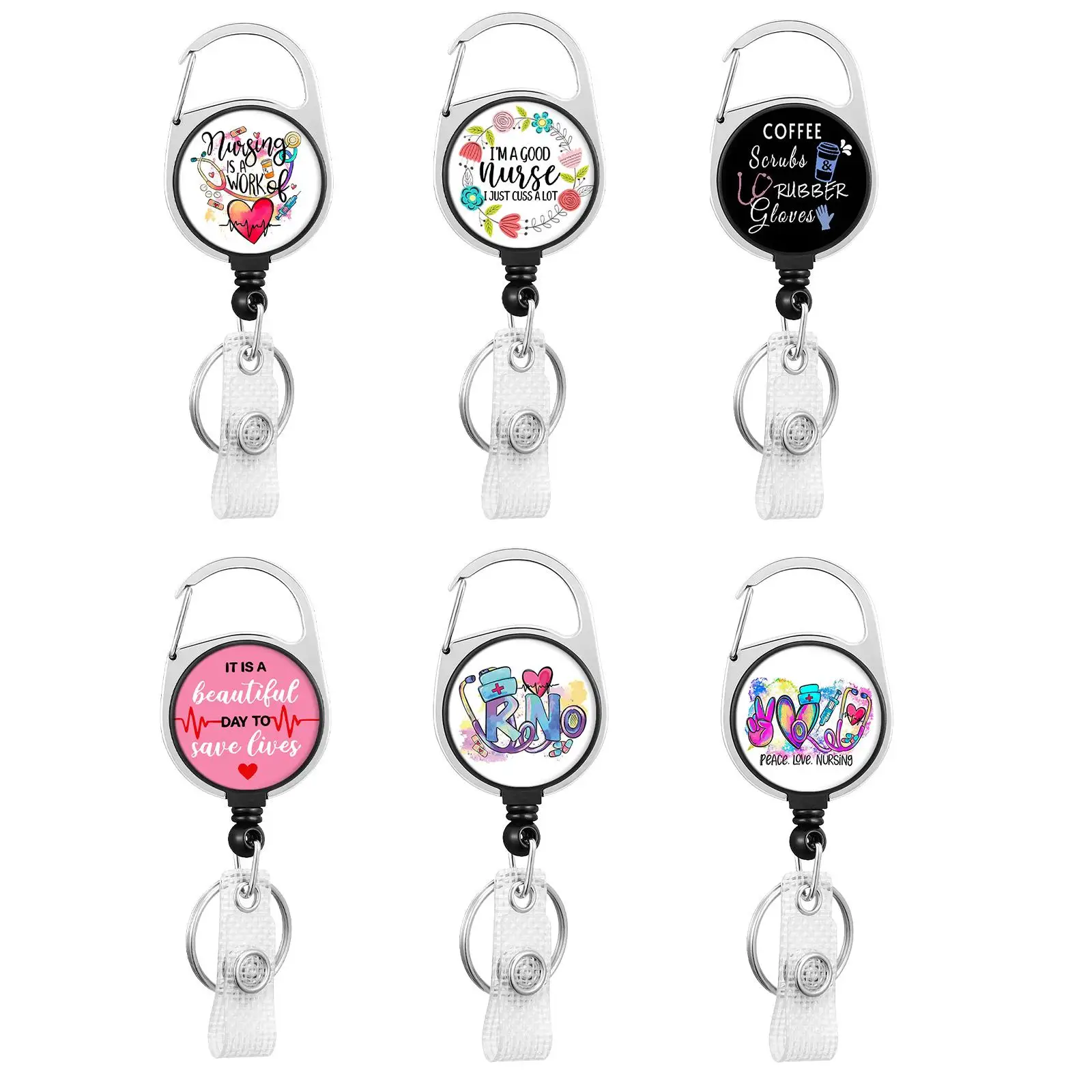 Выдвижной брелок с металлическим карабином держатель для ремня офиса учителей и