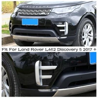 front fog lights lamp shade eyelid eyebrow protection cover trim for land rover l462 discovery 5 2017 2022 abs exterior parts