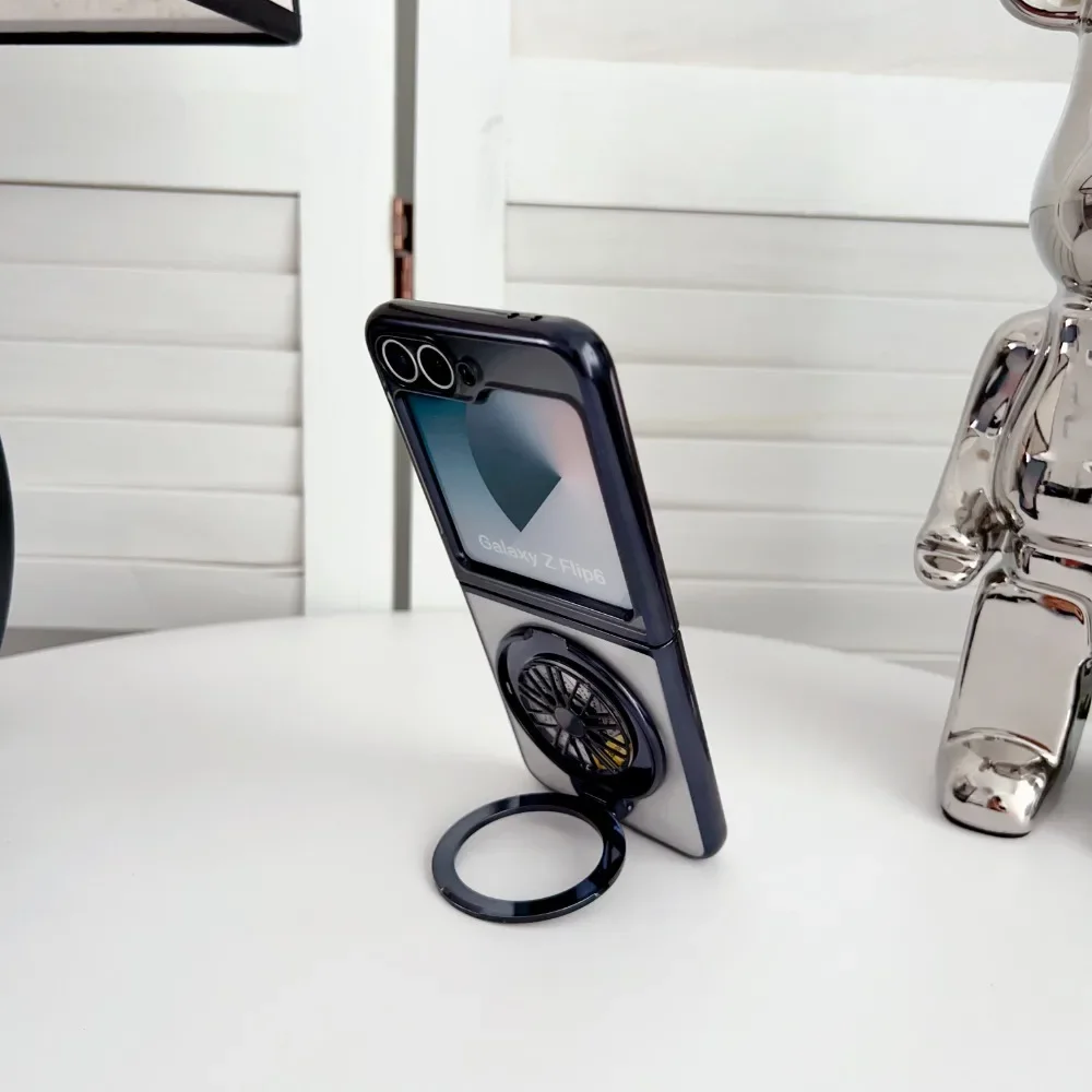 Чехол для телефона с гироскопом и подставкой Samsung Galaxy Z Flip 6 5 4 Flip4 Flip5 Flip6 5G жестким