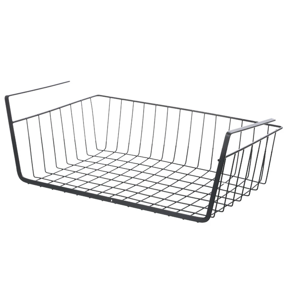 

Organiser Storage Basket Dormitory Heavy Duty Hollow Design Kitchen Cupboard Metal Baking Paint Office Rack Stable