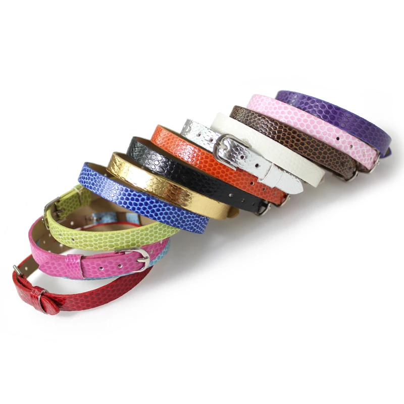 50 штук 8мм L 210мм браслет DIY аксессуары PU браслет-змея со слайдерами символов букв для женщин и детей подарок.