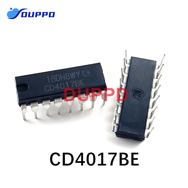 10 шт./партия CD4017 CD4017B CD4017BE 4017 десятилетний счетчик делителя IC