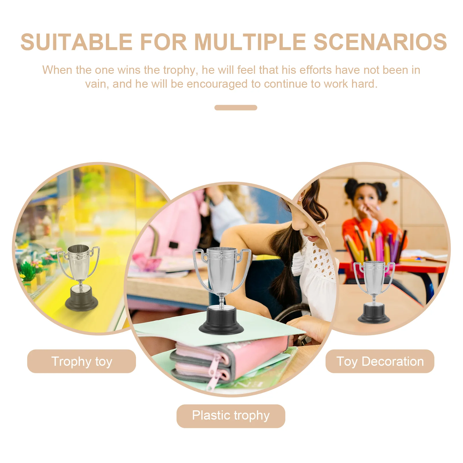 8 шт. мини-трофеи для детей кубок награда за конкурс игрушки взрослых маленькие