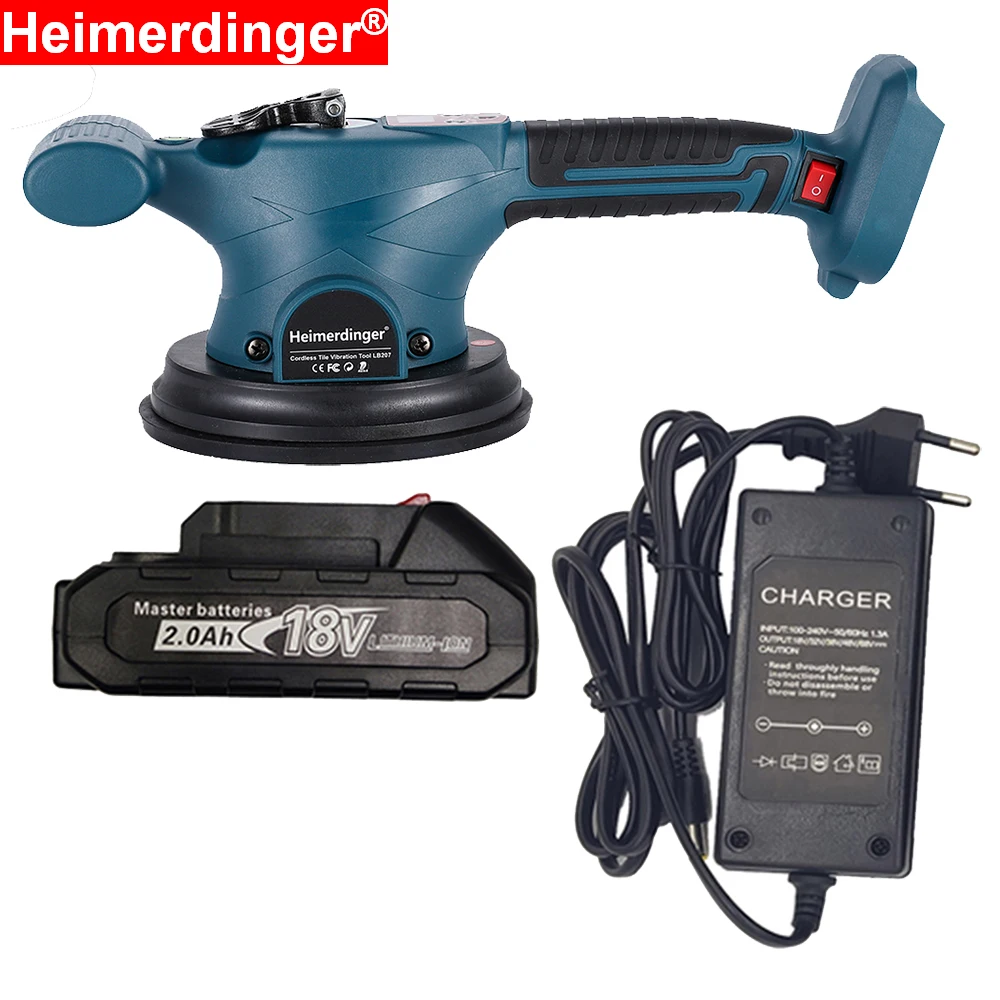 

18V Lithium Battery Powered 6 Inch 159mm Cordless Tile Vibration tool with one 18V 2.0Ah Rugged, shockproof battery