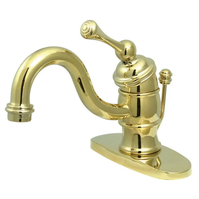 

Luxurious Victorian 4" Centerset Single Handle Bathroom Faucet in Polished Brass - KB3402BL