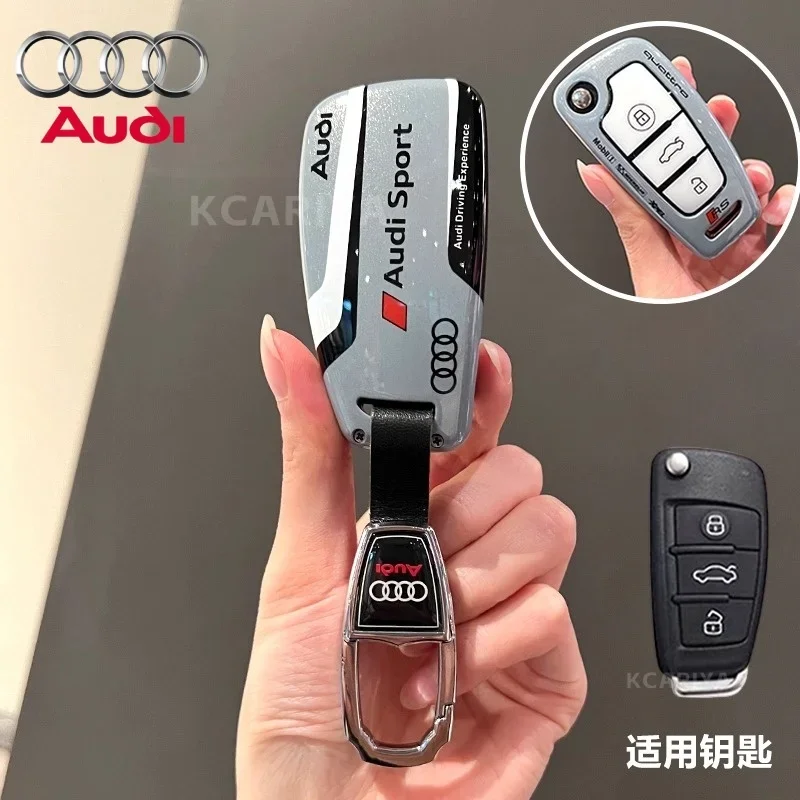 

2025 Защитный чехол для автомобильного ключа из АБС-пластика в спортивном стиле для Audi A1 A3 8P A4 A5 A6 C7 A7 S3 S7 S8 R8 Q2 Q3 Q5 Q7 Q8 SQ5 TT RS3 RS6