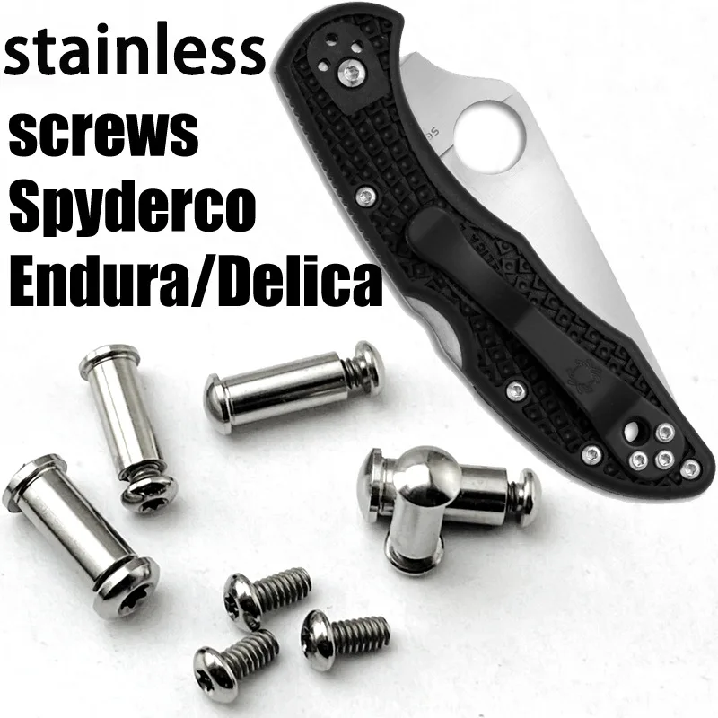 

C10 C11 Custom Made Stainless Screw For Spyderco Delica&Endura Knife Handle Screw Folding Knife Parts Make Accessories