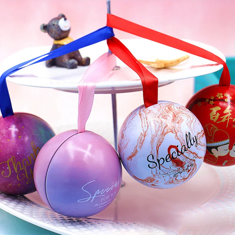 

2Pcs 7x7cm Candy Box Creative Gift Present Package Boxes Case for Ring Snack Jewelry Bracelet Necklace Watch Round Box