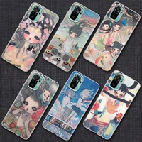japanese style aya takano art painting phone case for xiaomi redmi note 9s 8 11 7 9 10 s pro 11s note 8pro k40 clear cover cases