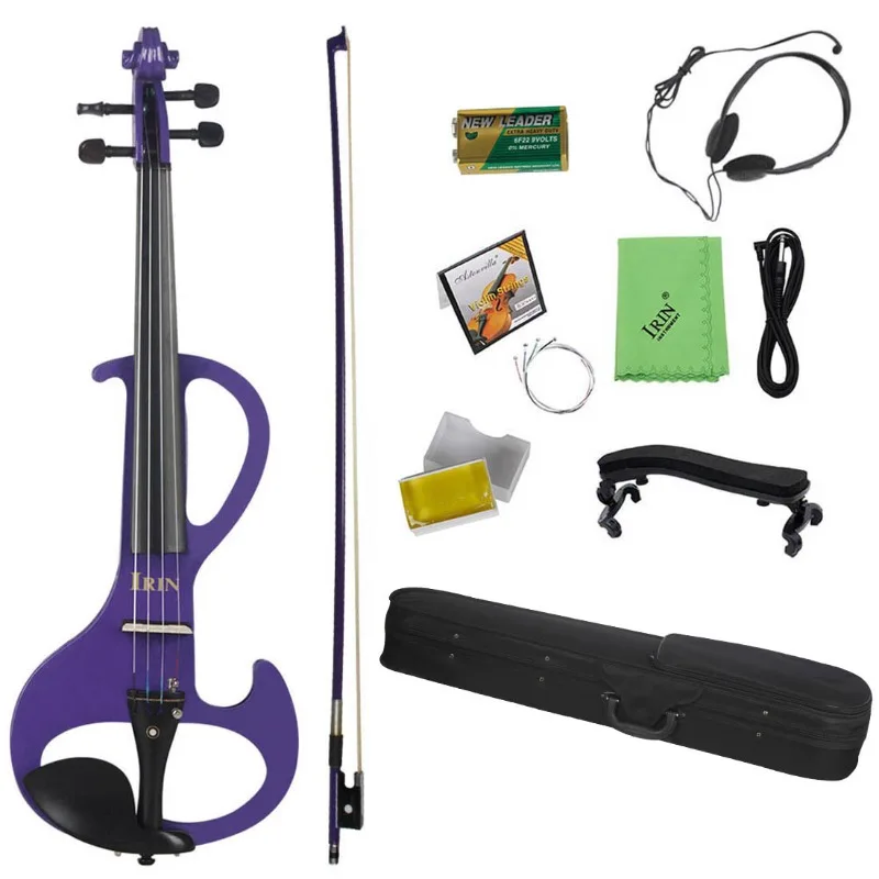 

Wholesale 4/4 Electronic Violin Set for Adult Beginners to Play Multicolor Optional Stringed Instruments Electronic Violin
