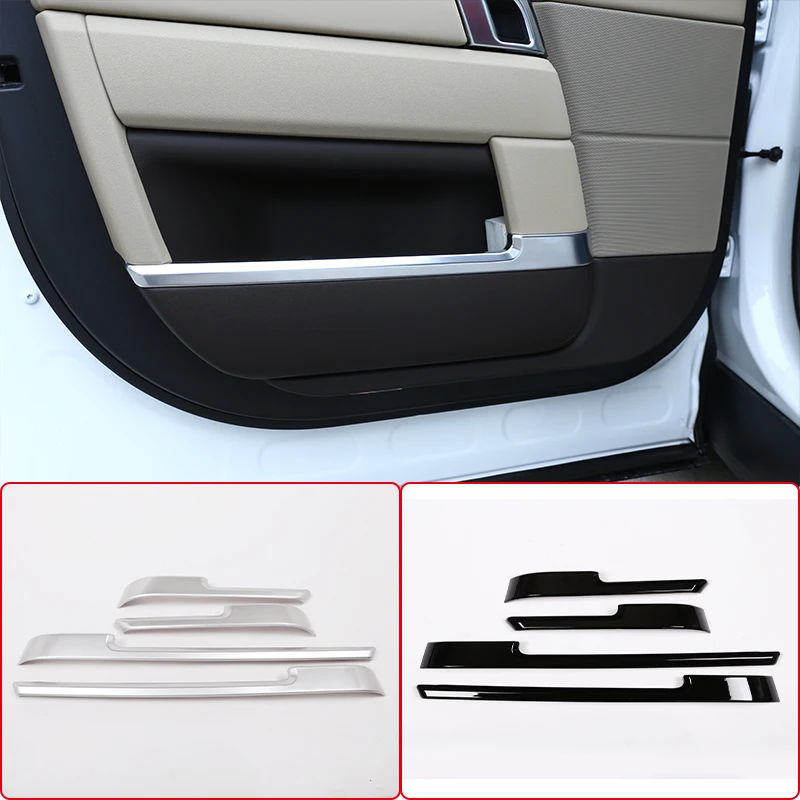 

4pcs For Land Rover Range Rover Vogue L405 2013 2014 2015 2016 2017 Abs Chrome Car Interior Door Decor Strips Trim Accessories
