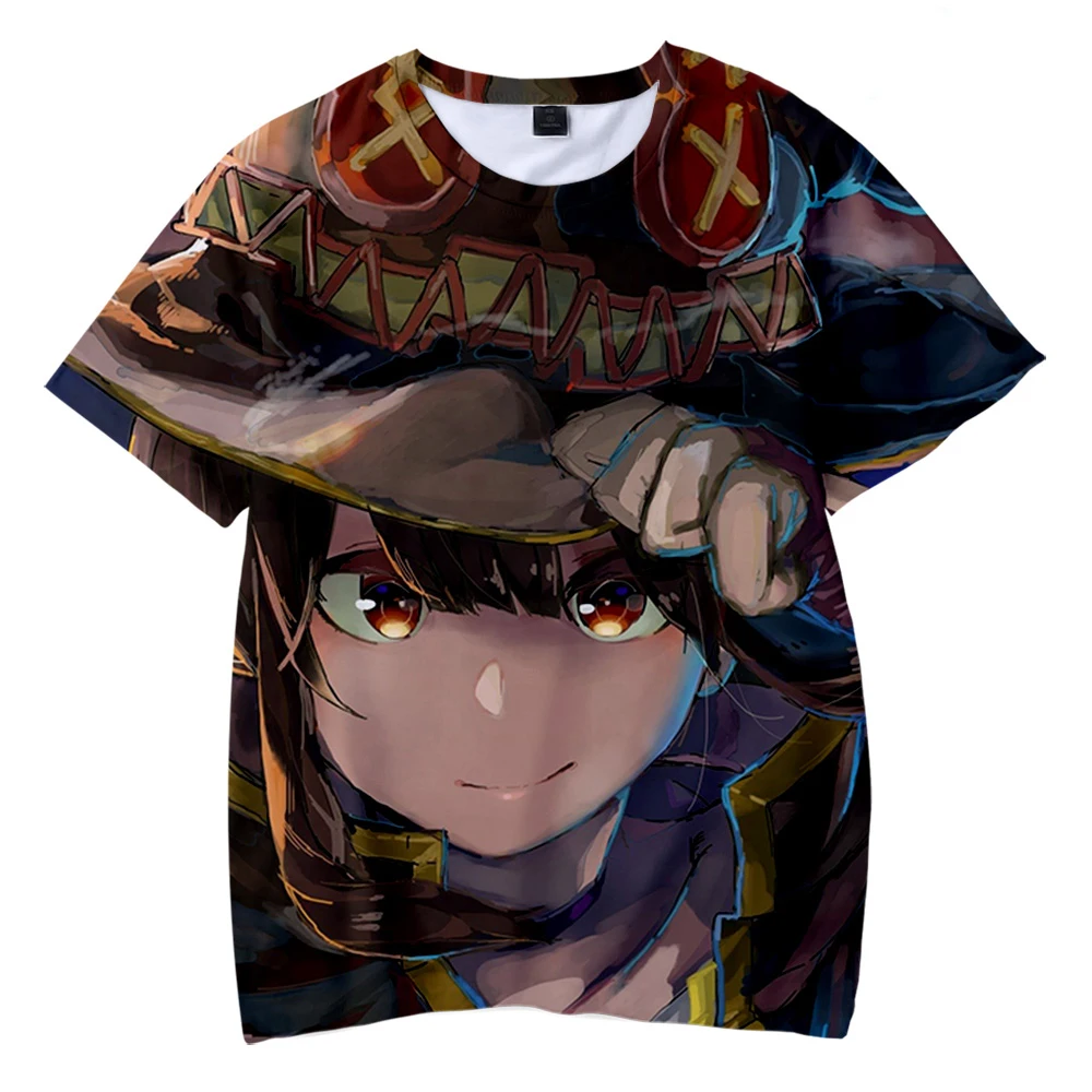 

2022 New Anime Konosuba 3D Printed T-Shirt Men Women Streetwear Casual Fashion Oversized Tee Harajuku Tees Tops Kids boy Tshirt