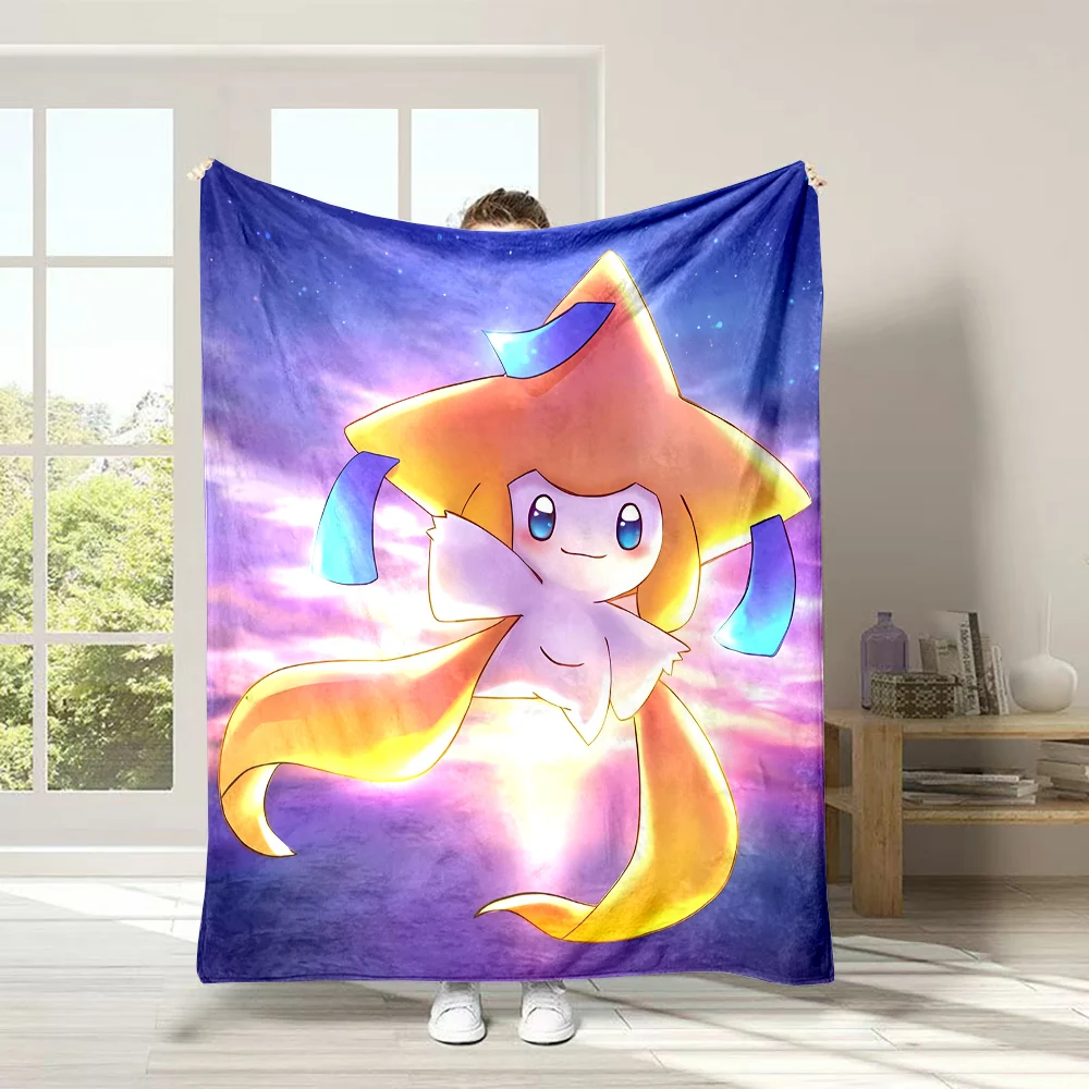 Мягкое пушистое одеяло с принтом Покемон джирачи покрывало для сна в воздушном