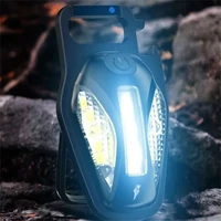 mini lantern portable multi function cob floodlight outdoor type c rechargeable keychain light aluminum alloy flashlight