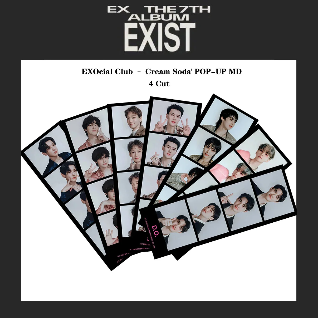 

7Pcs/Set Kpop Hot Idol EXO New Album EXIST Offline Flash Life Four Palace Double Sided Bookmark Card SEHUN BAEKHYUN CHANYEOL