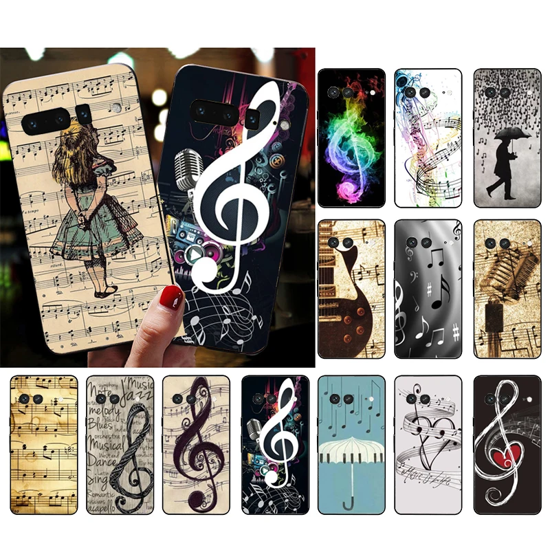 

Phone Case for Google Pixel 7 Pro 7 6A 6 Pro 5A 4A 3A Pixel 4 XL Pixel 5 6 4 3 XL 3A XL 2 XL Notes Violin Music Case Funda